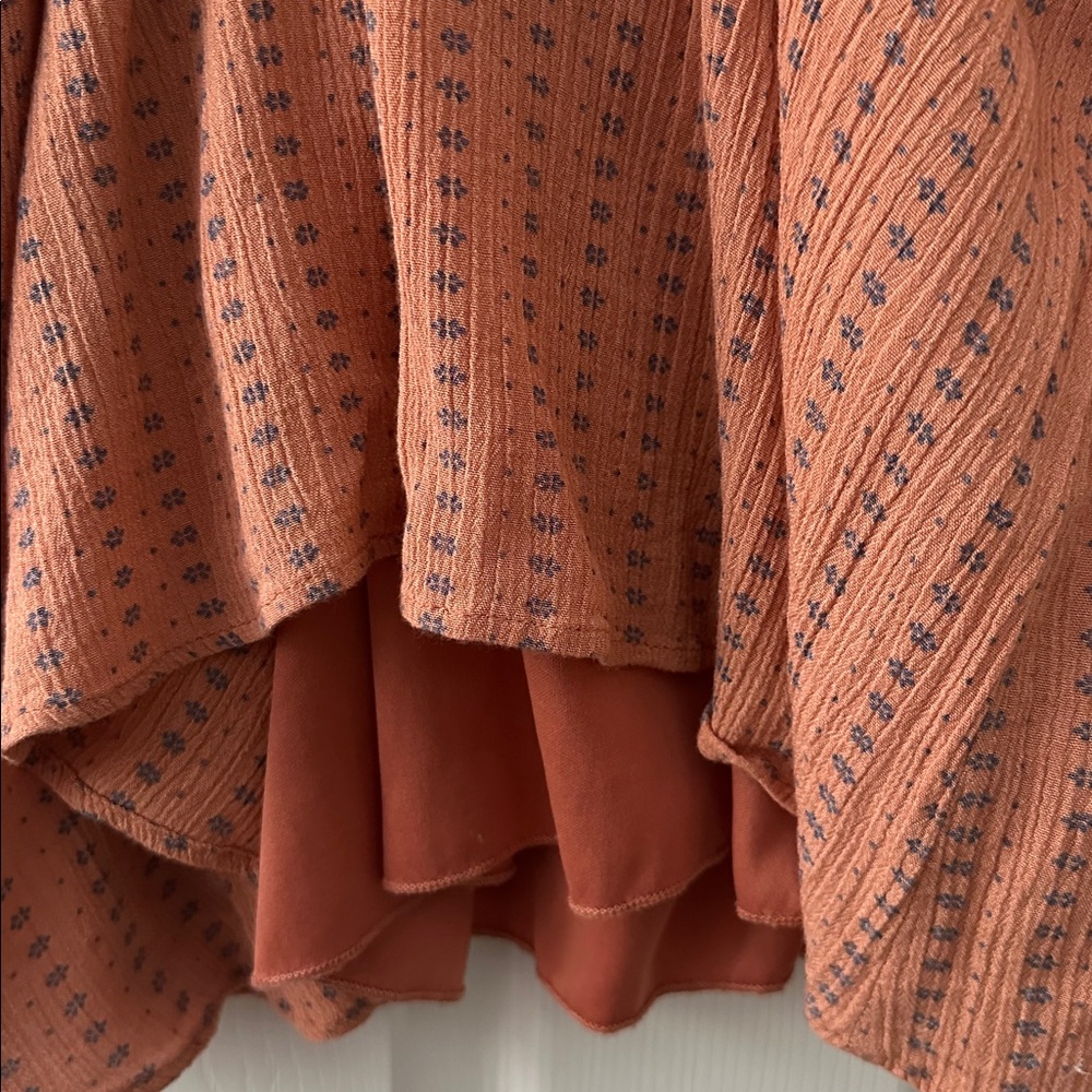 Pinkblush Rust Textured Maxi Dress - Picture 7 of 9